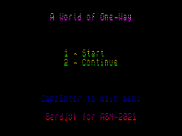 A World of One Way