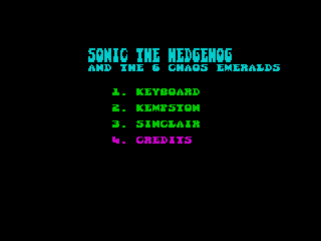 Sonic the Hedgehog and The 6 Chaos Emeralds
