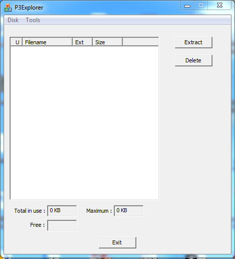 Plus 3 Disk Image Explorer